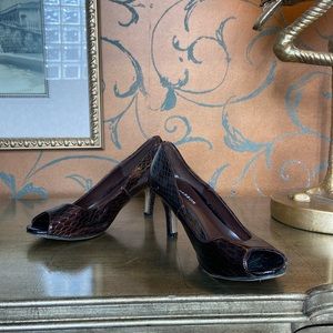 Lovely brown metallic with snake motif pattern